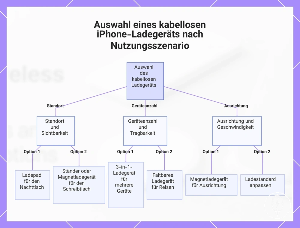 Auswahl eines kabellosen iPhone-Ladegeräts nach Nutzungsszenario