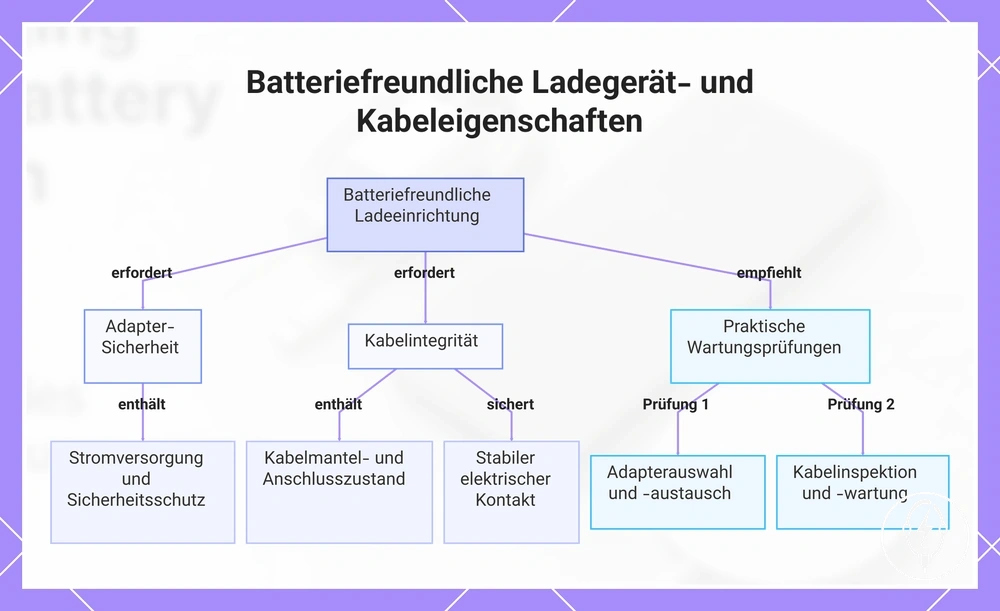Batteriefreundliche Ladegerät- und Kabeleigenschaften