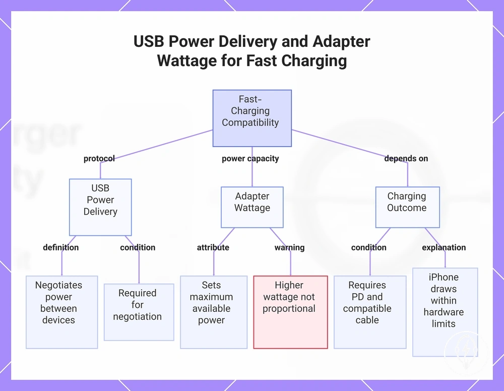 USB Power Delivery and Adapter Wattage for Fast Charging