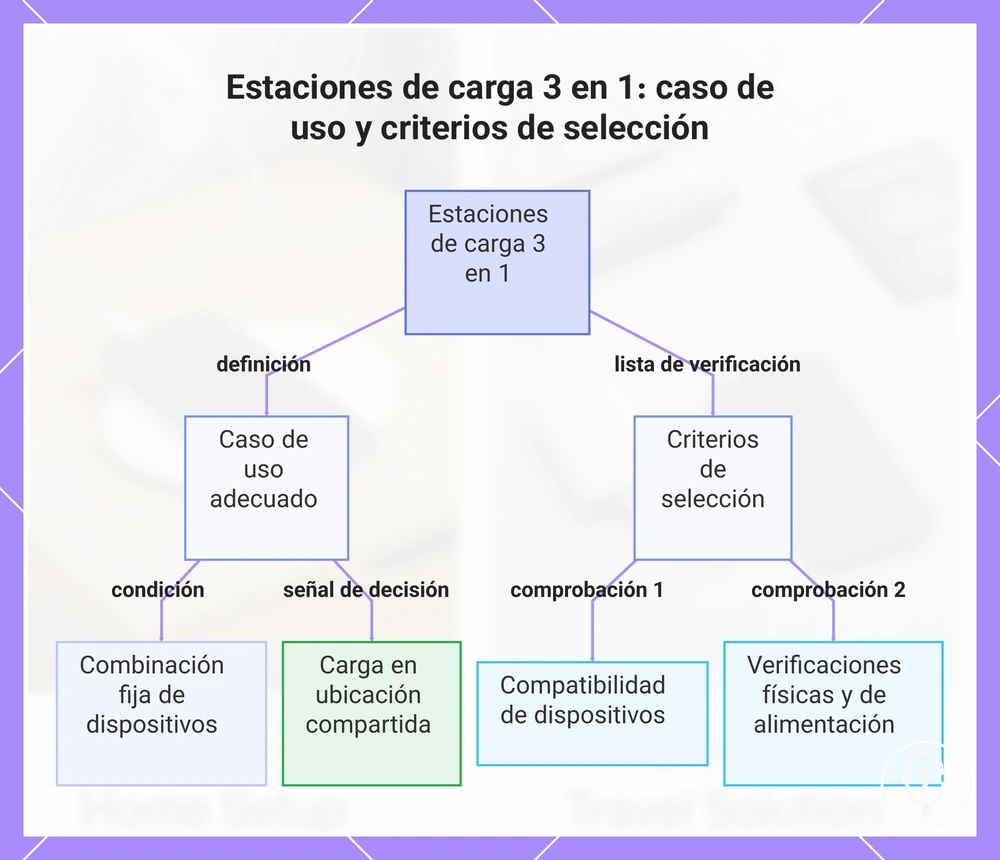 Estaciones de carga 3 en 1: caso de uso y criterios de selección