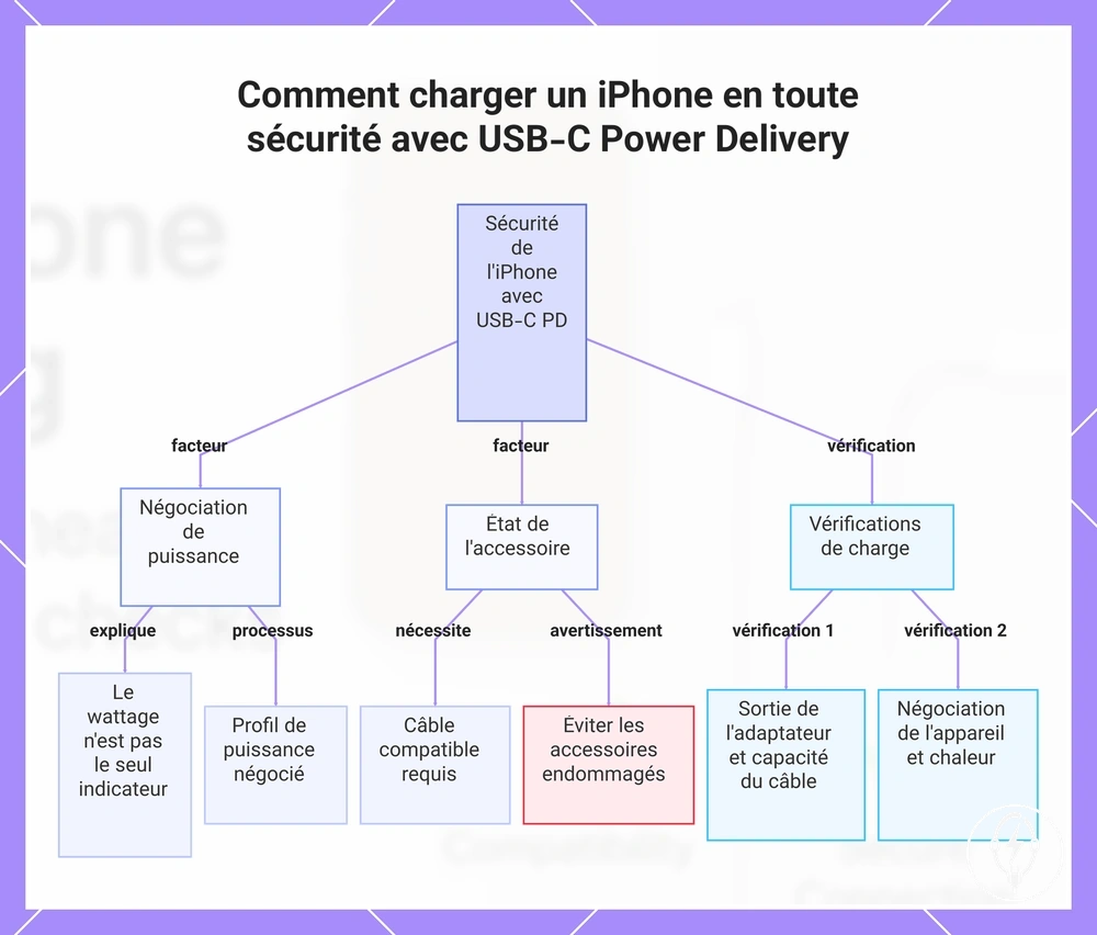 Comment charger un iPhone en toute sécurité avec USB-C Power Delivery