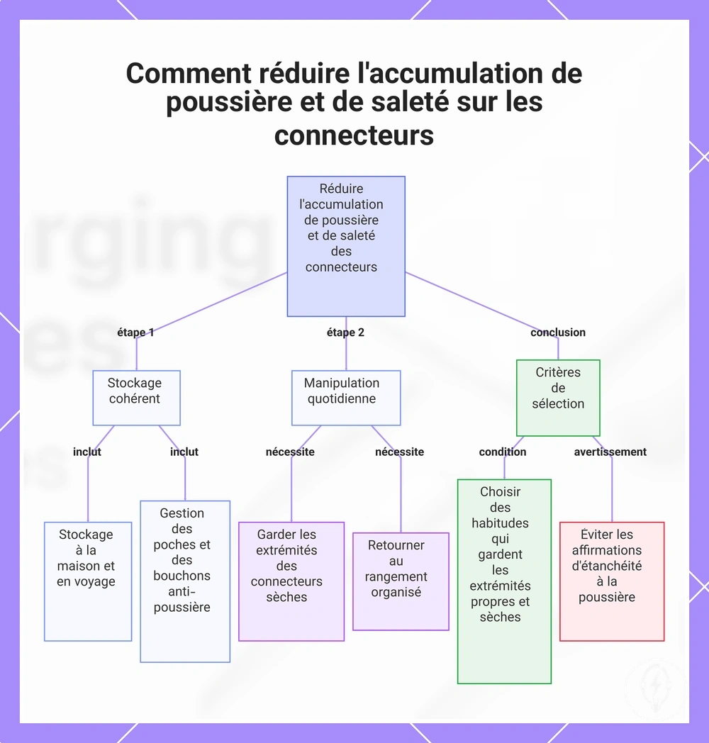 Comment réduire l'accumulation de poussière et de saleté sur les connecteurs