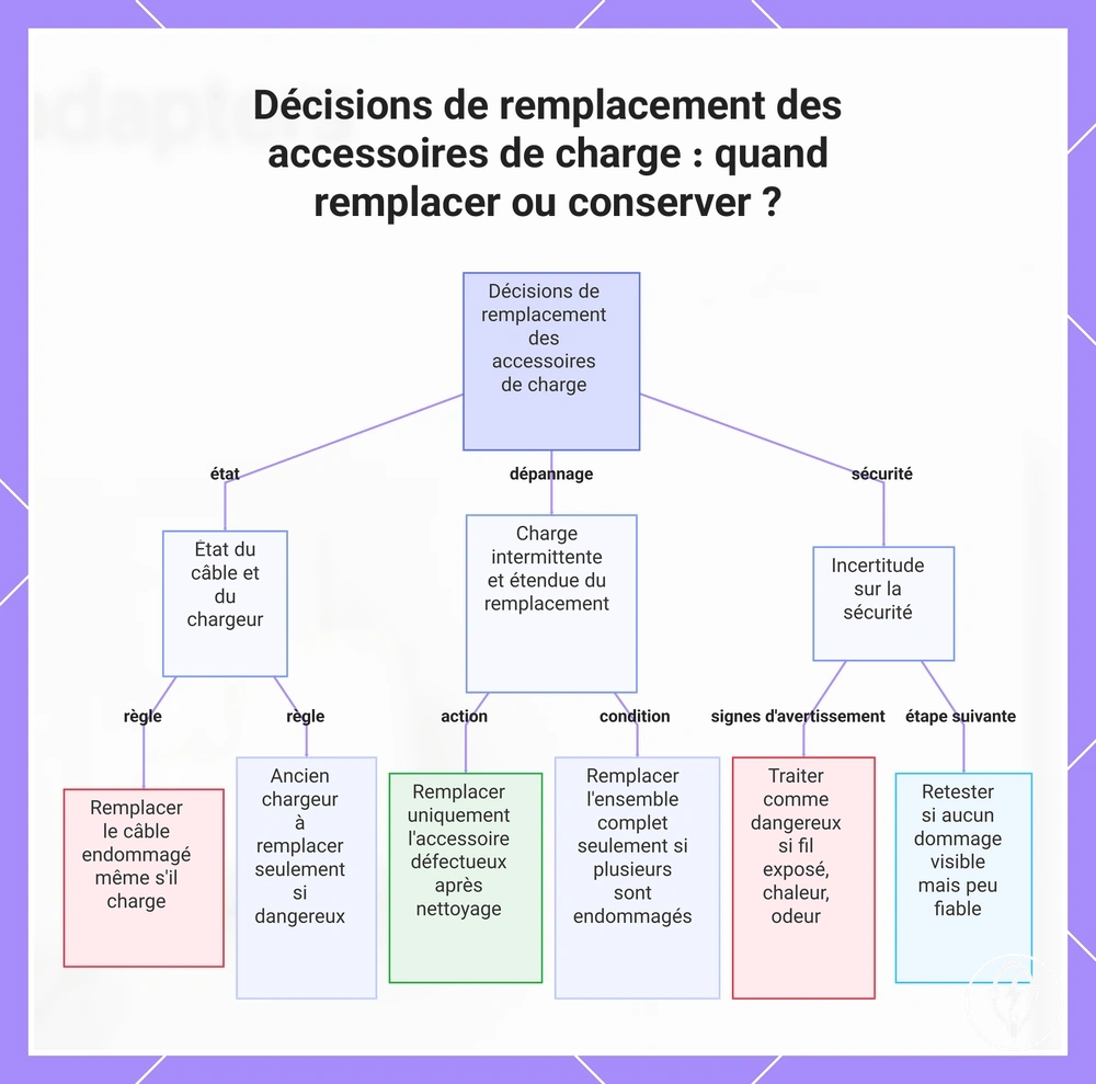 Décisions de remplacement des accessoires de charge : quand remplacer ou conserver ?