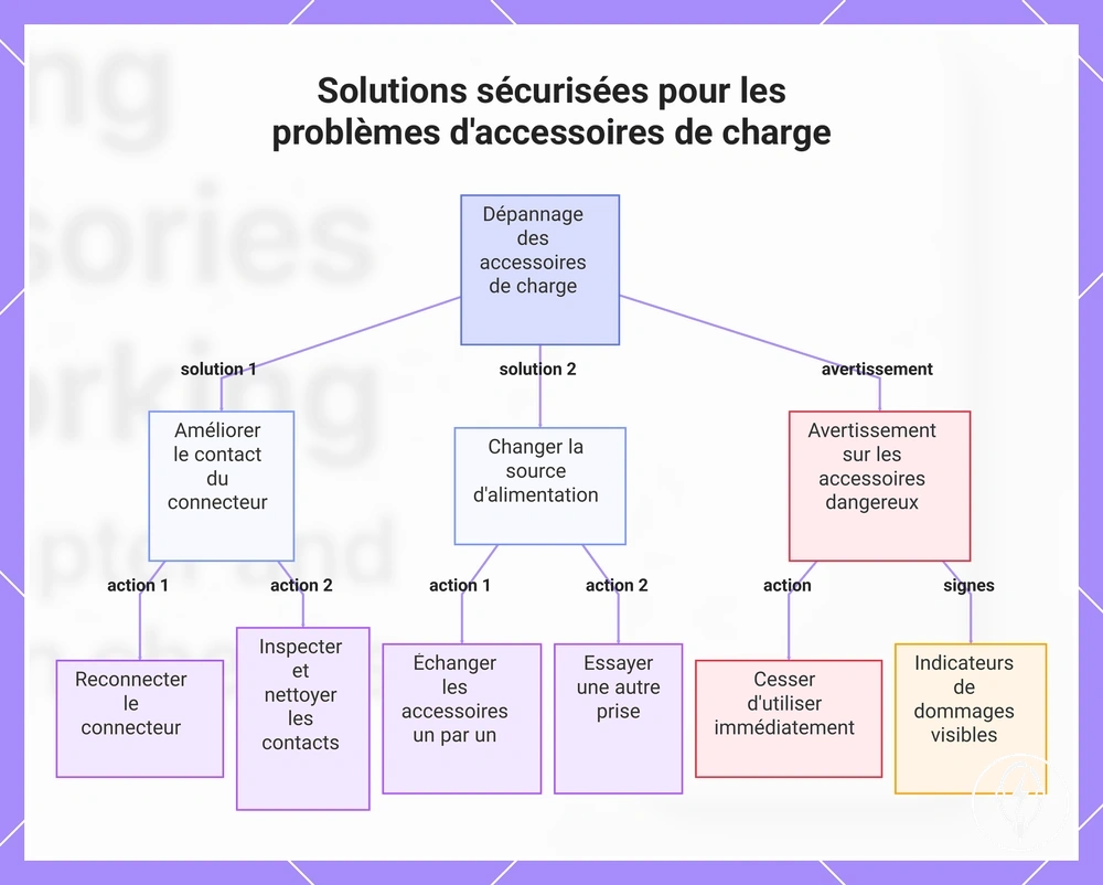 Solutions sécurisées pour les problèmes d'accessoires de charge