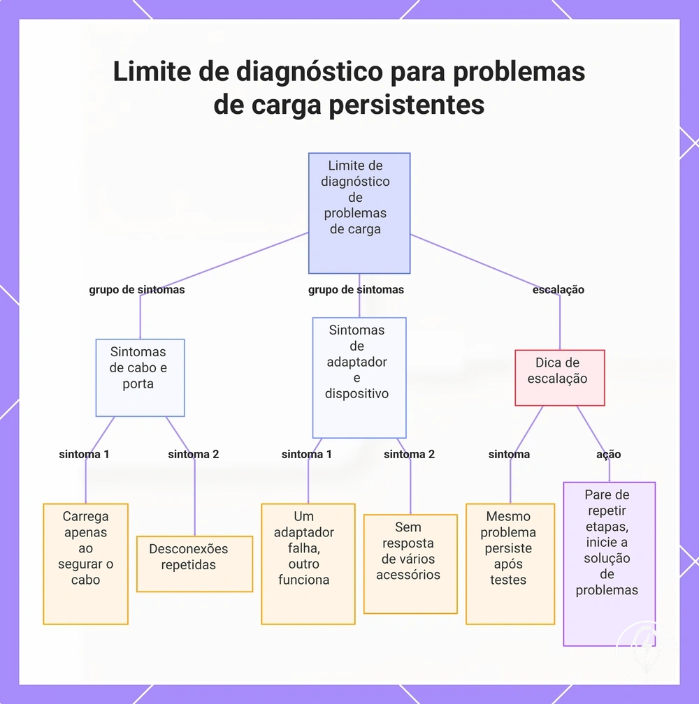 Limite de diagnóstico para problemas de carga persistentes