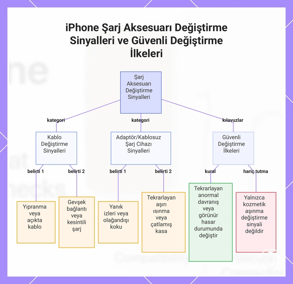 iPhone Şarj Aksesuarı Değiştirme Sinyalleri ve Güvenli Değiştirme İlkeleri
