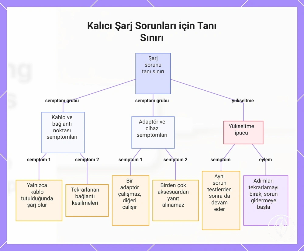 Kalıcı Şarj Sorunları için Tanı Sınırı