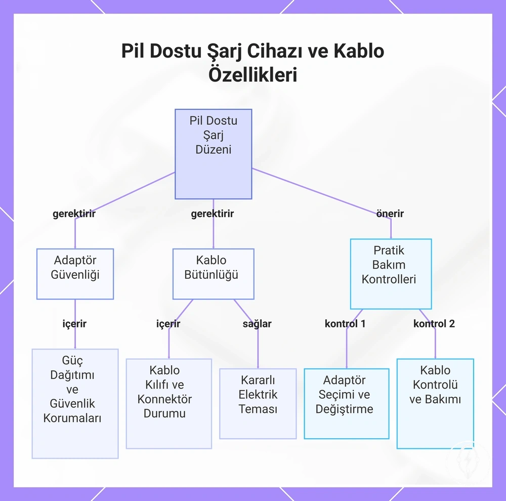 Pil Dostu Şarj Cihazı ve Kablo Özellikleri