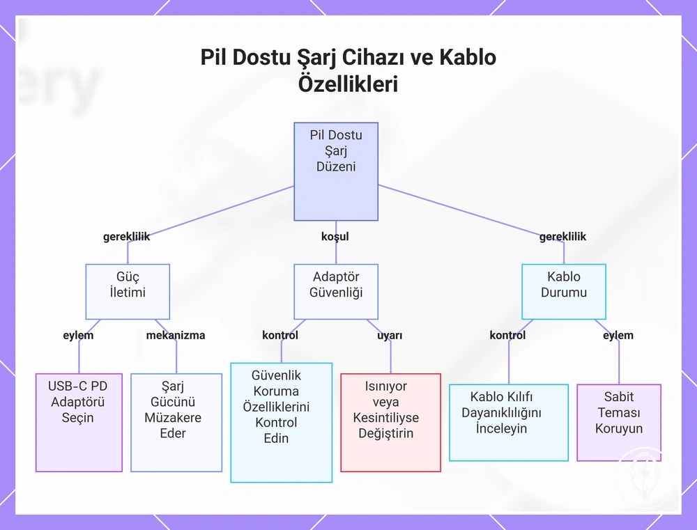 Pil Dostu Şarj Cihazı ve Kablo Özellikleri