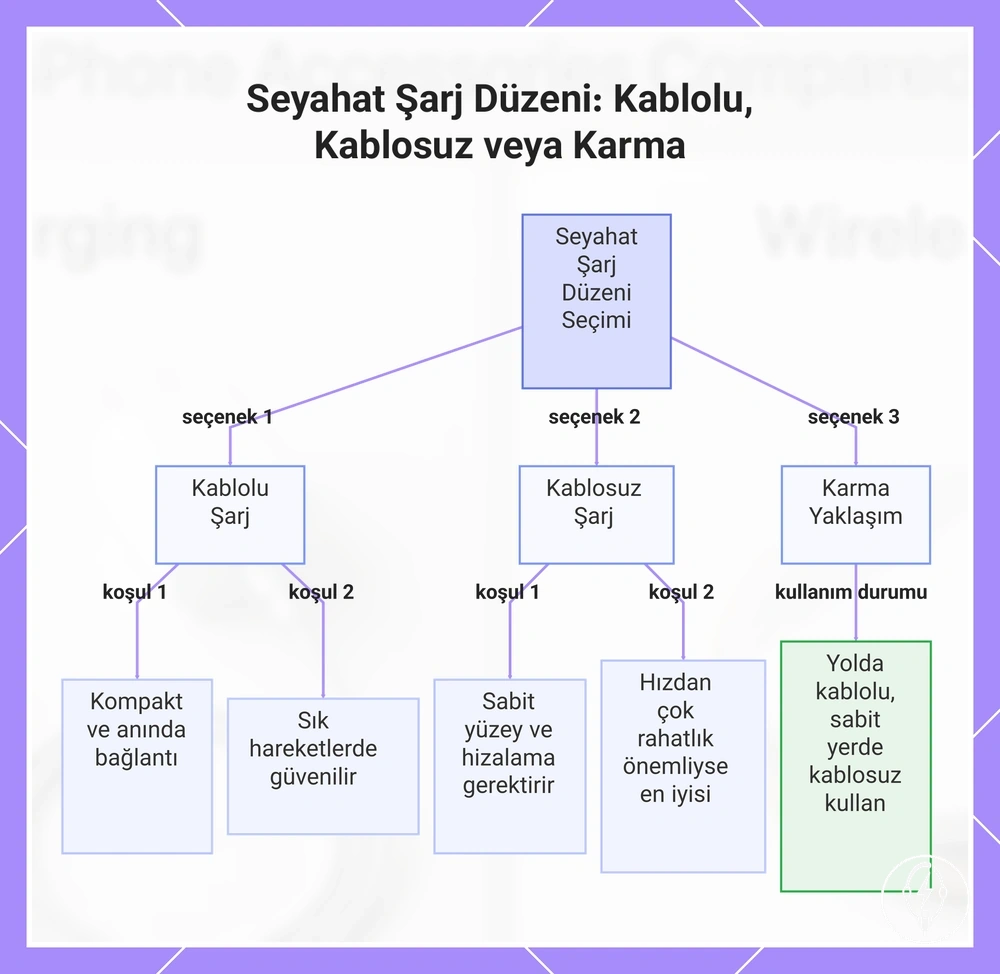 Seyahat Şarj Düzeni: Kablolu, Kablosuz veya Karma