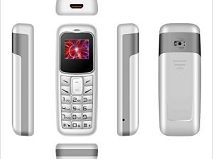 Mini téléphone portable GSM débloqué (blanc)
