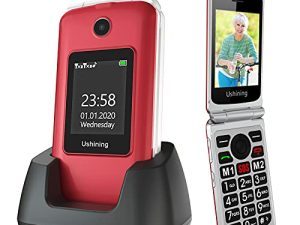 USHINING Senior Flip Phone débloqué 3G SOS