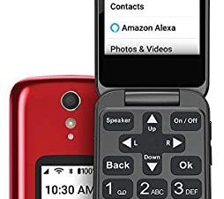 Jitterbug Flip2 Téléphone portable pour seniors Rouge