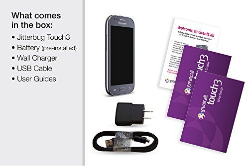 Jitterbug Touch3 Senior Smartphone avec alerte médicale-2