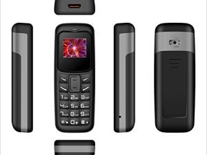 Mini téléphone portable GSM débloqué (noir)