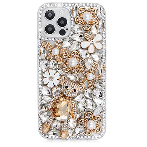 MIOKY Bling Cute Bear Coque pour iPhone-2