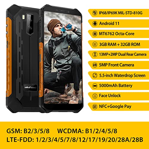 Téléphones portables robustes Ulefone Armor X5 débloqués-2