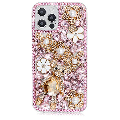 MIOKY Bling Cute Bear Coque pour iPhone-2