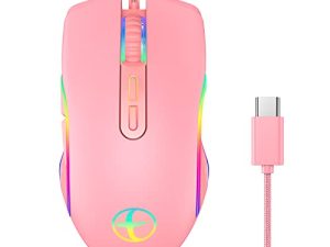 HXMJ Souris de jeu filaire USB C