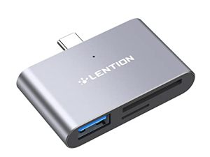 LENTION Lecteur de carte USB C vers