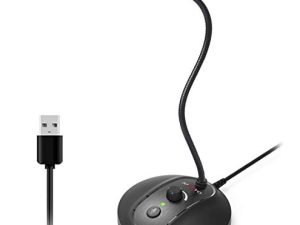 Microphone d'ordinateur USB avec bouton muet