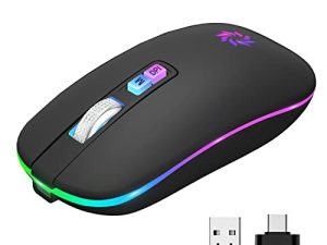 Souris sans fil LED Souris Bluetooth silencieuse