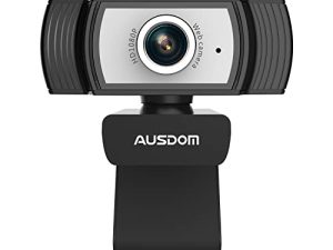 AUSDOM Webcam avec microphone pour ordinateur