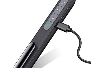 Clicker de présentation rechargeable avec lumière verte