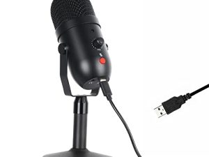 Microphone à condensateur USB avec support