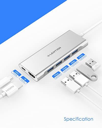 LENTION Hub multiport USB C avec câble – Image 2