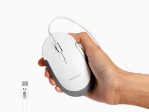 Souris filaire USB C Macally pour Mac