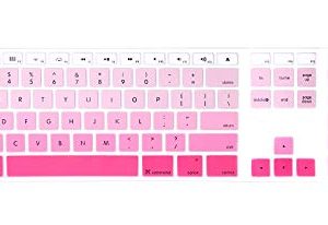 Housse de clavier en silicone rose HRH