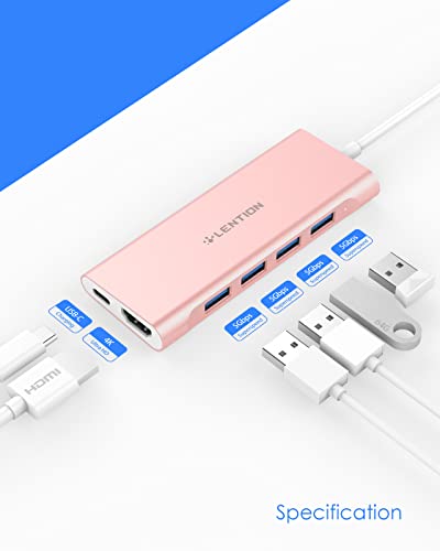 LENTION Hub multiport USB C avec câble – Image 2