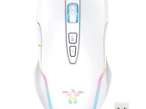PHNIXGAM Souris de jeu sans fil rechargeable