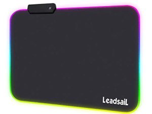 Tapis de souris de jeu LeadsaiL RGB