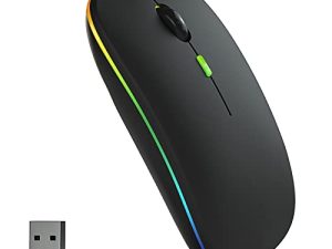 Souris sans fil rechargeable LED