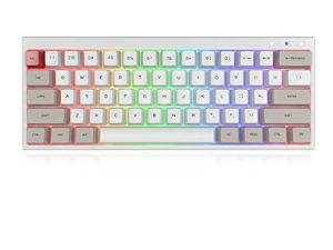 Ractous RTK61BP Clavier de jeu mécanique sans