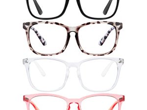 HEALSUN Lot de 4 lunettes anti-lumière bleue