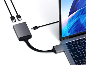 Satechi Adaptateur double HDMI Type-C en aluminium