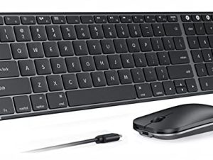 PEIOUS Clavier et souris Bluetooth compatibles pour