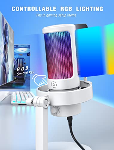 FIFINE Gaming USB PC Computer RGB Microphone – Image 2