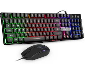 mafiti RK101 Clavier d'ordinateur Souris Combo Filaire
