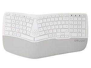 DeLUX GM902 Clavier divisé sans fil ergonomique