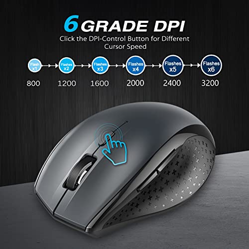 TECKNET Souris sans fil pour ordinateur portable, – Image 2