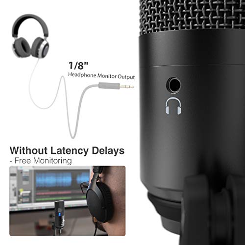 Fifine Podcast Microphone USB avec prise casque – Image 2