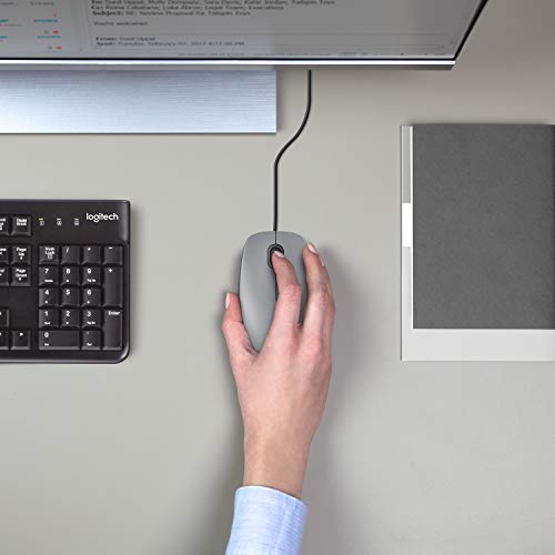 Logitech M110 USB Optique 1000DPI Ambidextre Gris – Image 2
