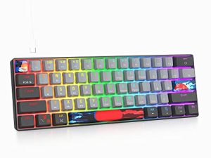 Mosptnspg RGB Mini clavier de jeu mécanique