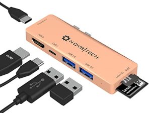 NOV8Tech Adaptateurs Hub USB C Dongle pour