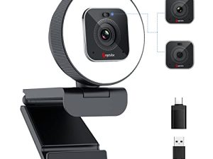 Angetube 4K Streaming Webcam avec Light Ultra
