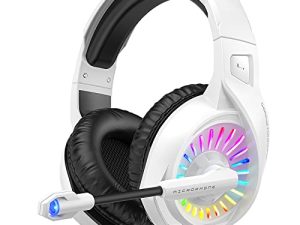 ZIUMIER Z20 Casque de jeu blanc pour